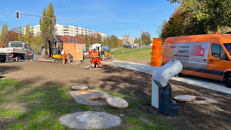 Sedimentationsanlagen am Klingefließ in Frankfurt (Oder)